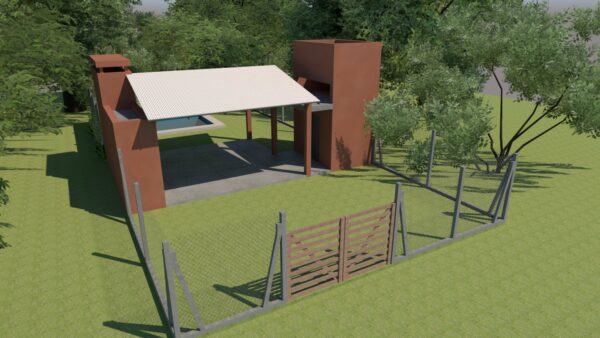 PROYECTO QUINCHO CON PILETA PARA AUTOCONSTRUCCION